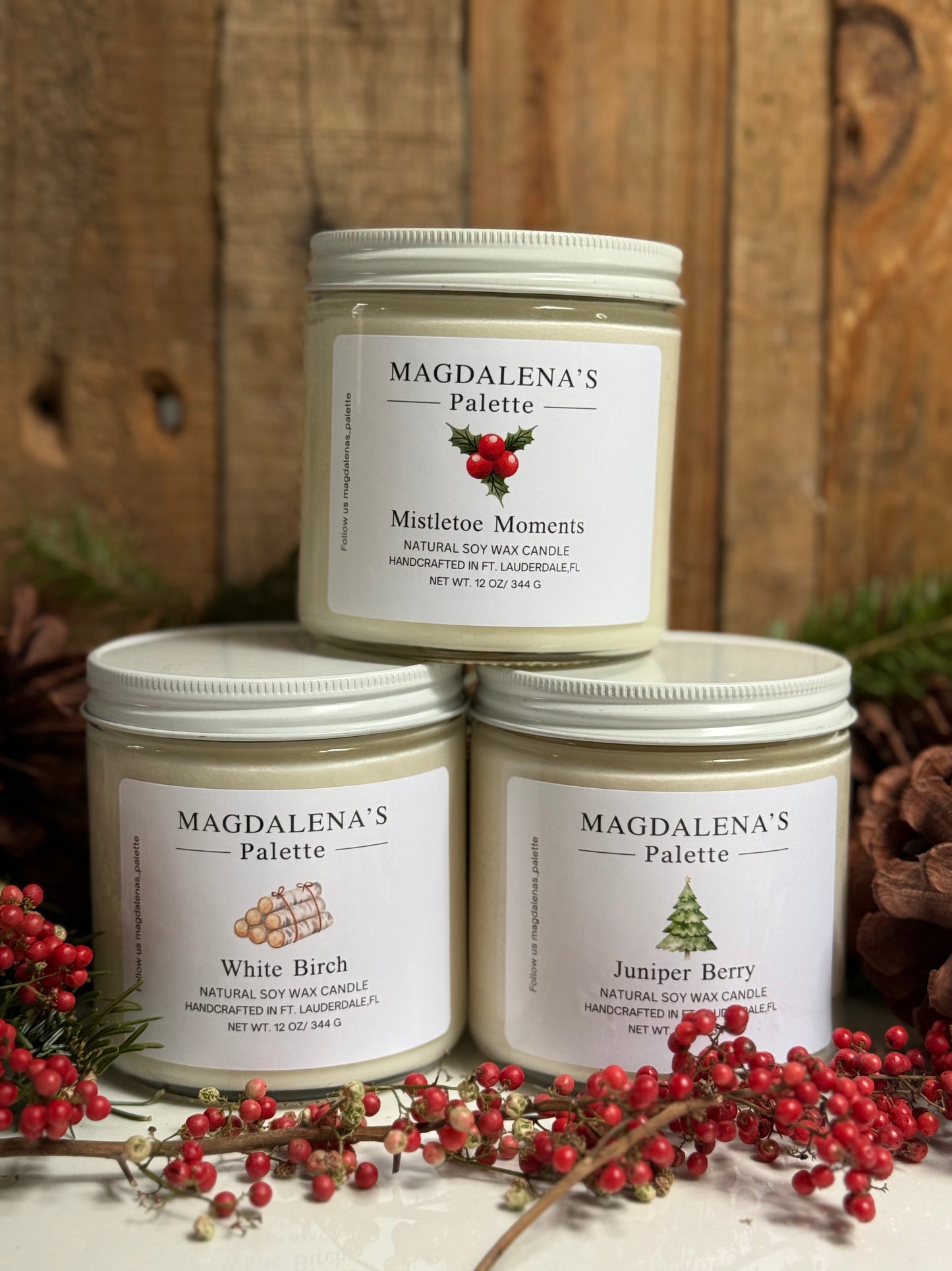 16 oz-Soy Wax Candle - White Birch