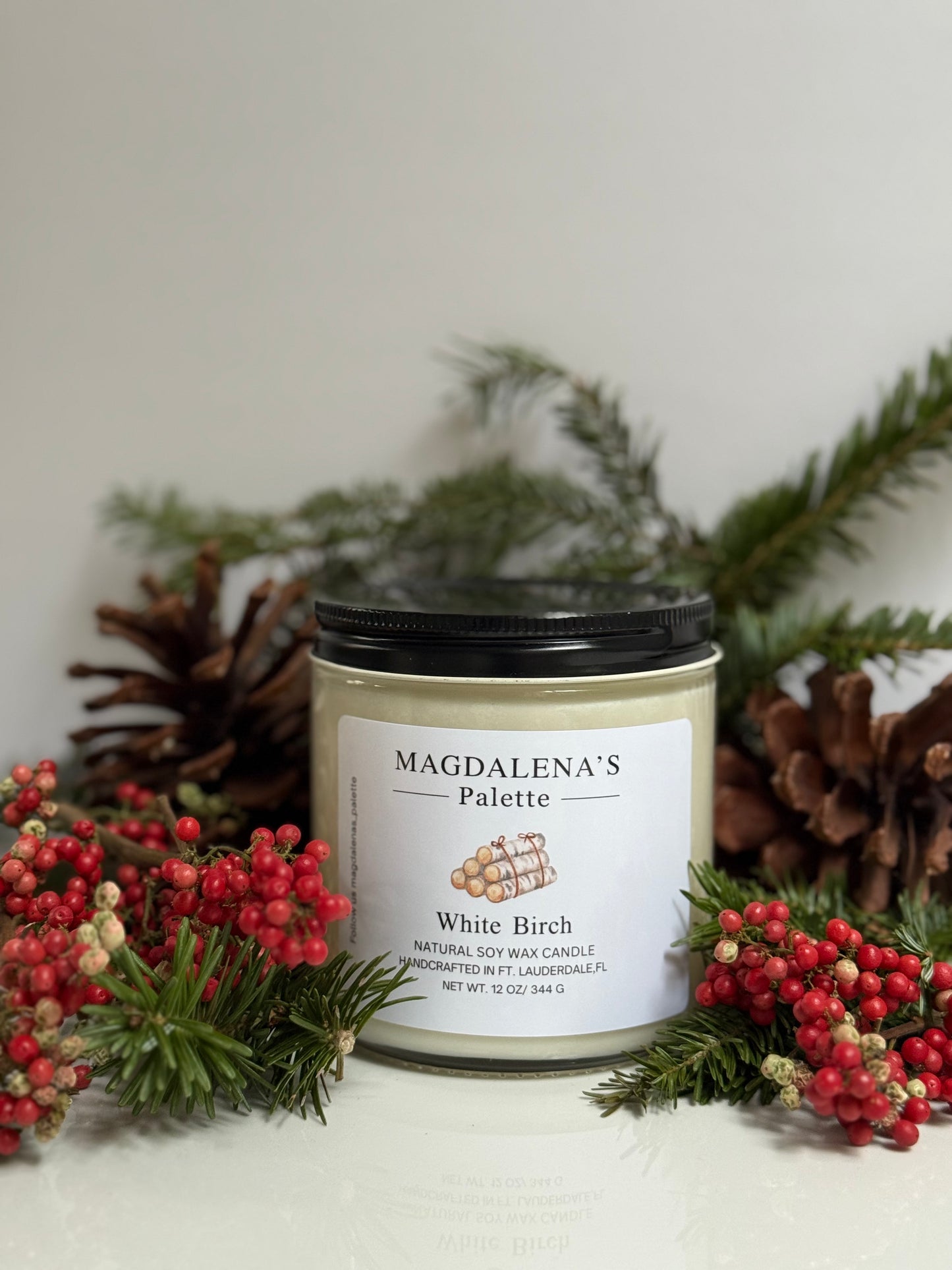 16 oz-Soy Wax Candle - White Birch