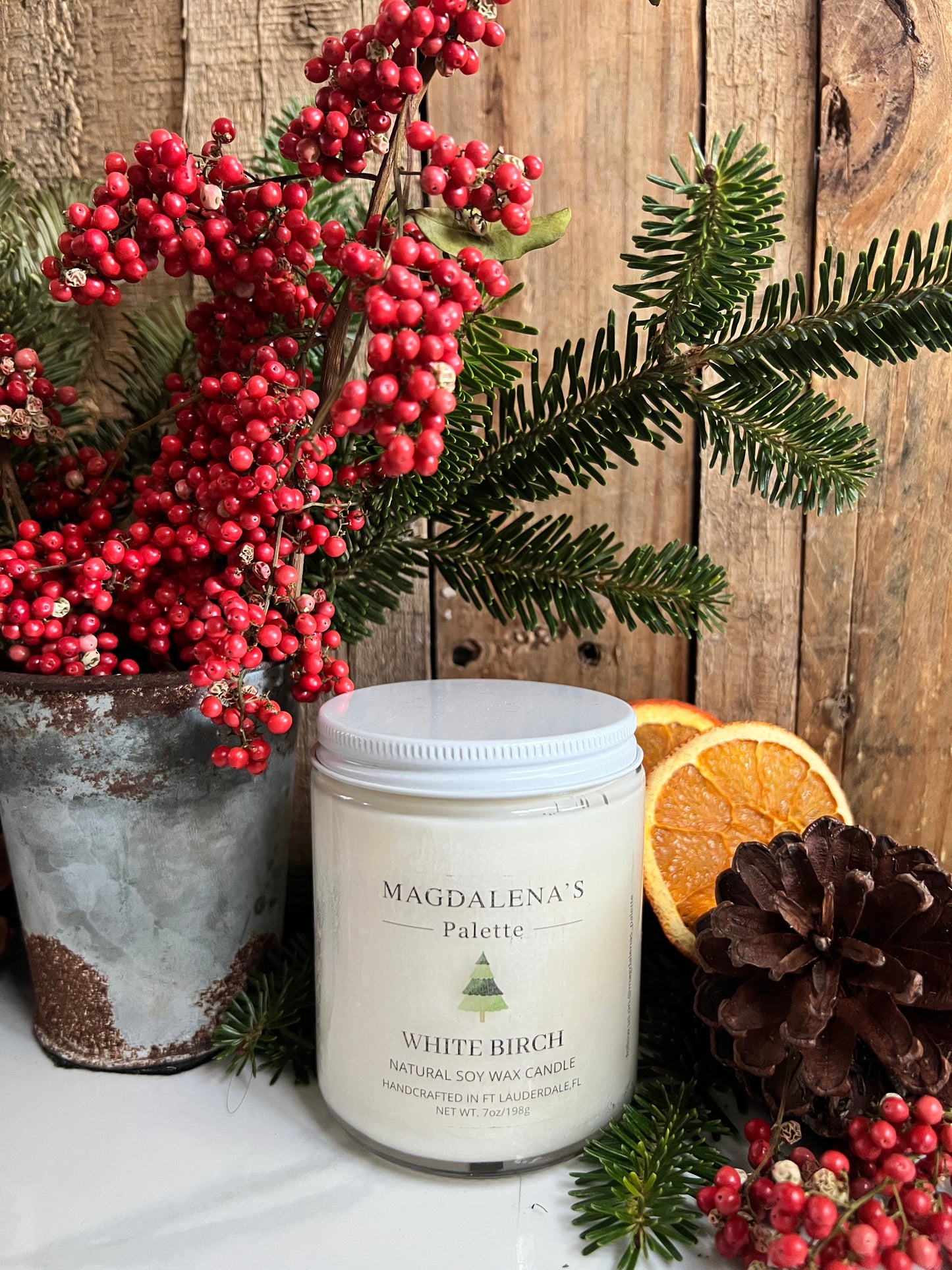 8 oz-Soy Wax Candle - White Birch
