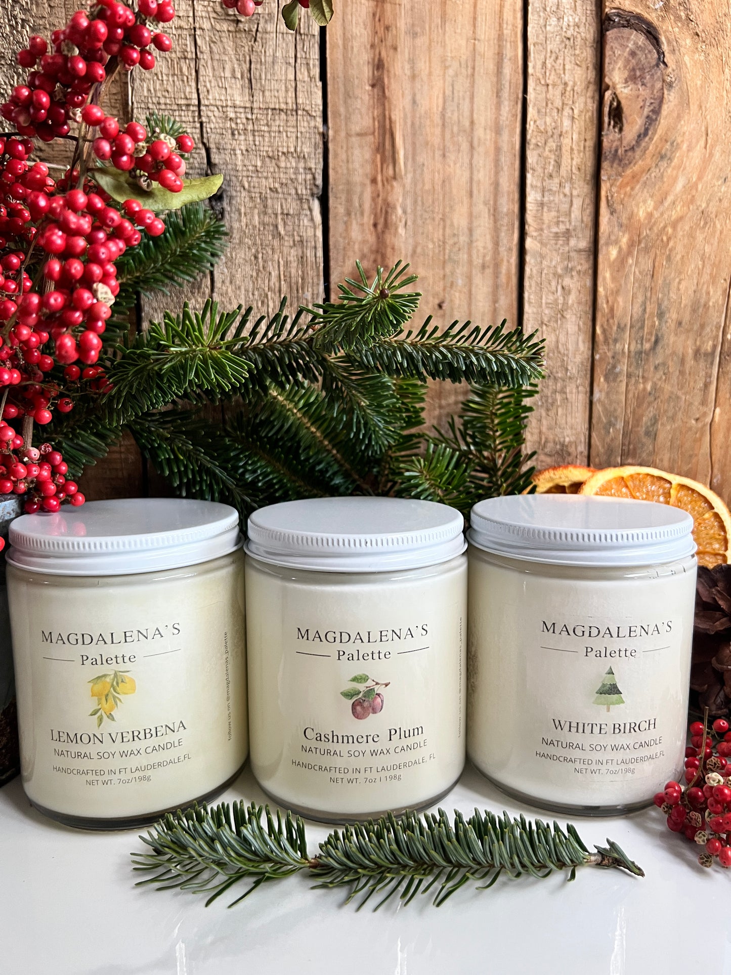 8 oz-Soy Wax Candle - White Birch